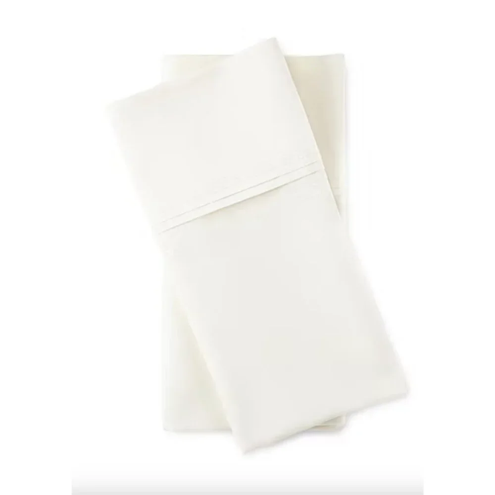 Liz Claiborne Lux Performance 1000tc Pillowcases Standard /Queen Egret